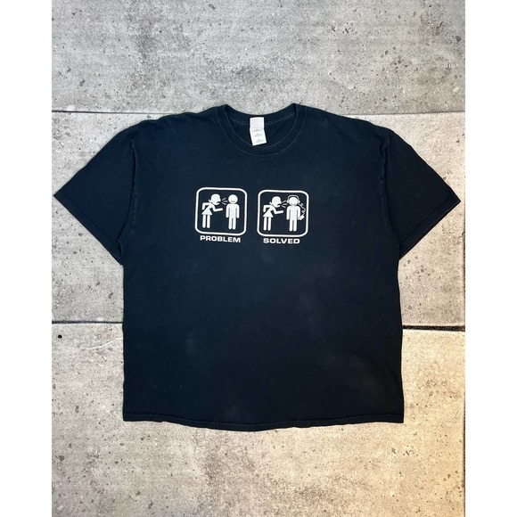 "Problem Solved" Tee (XL) - 2000s - Picture 1 of 2